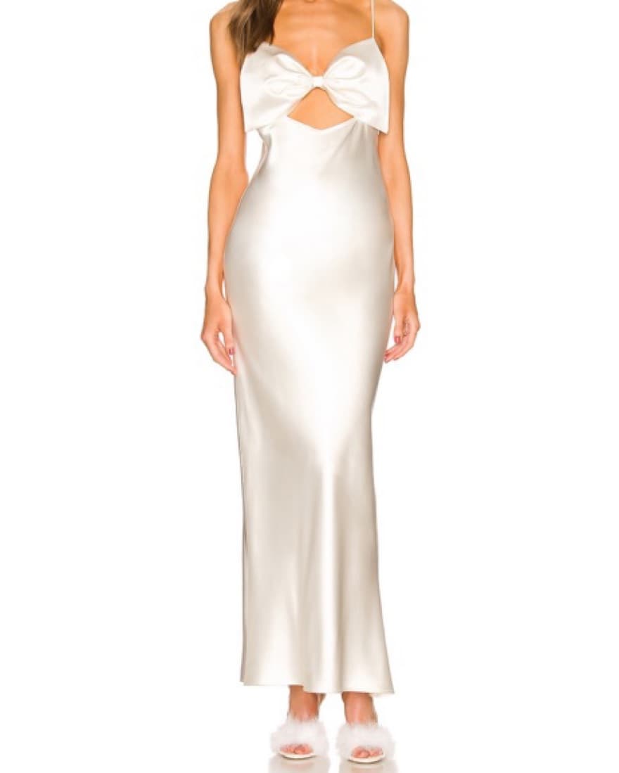 Bow Slip Dress Fleur du Mal - Image 2