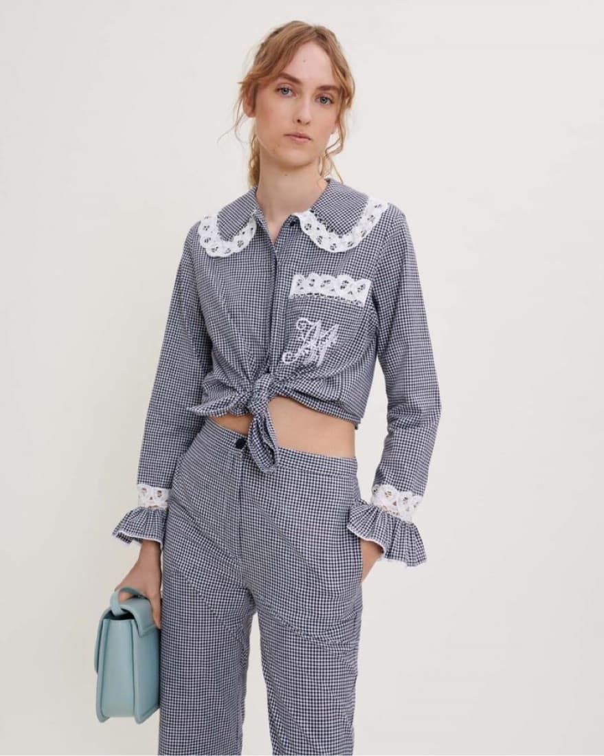 maje gingham blouse - Image 2