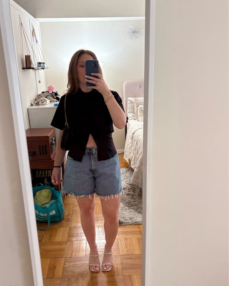Zara DOUBLE LAYER SHORT SLEEVE SHIRT - Image 2