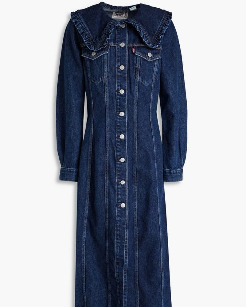 GANNI x Levis Denim Button Down Dress - Image 3