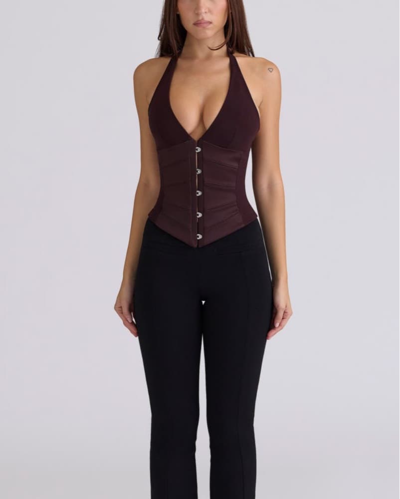 House of CB Lia Corset in Cherry - Image 4