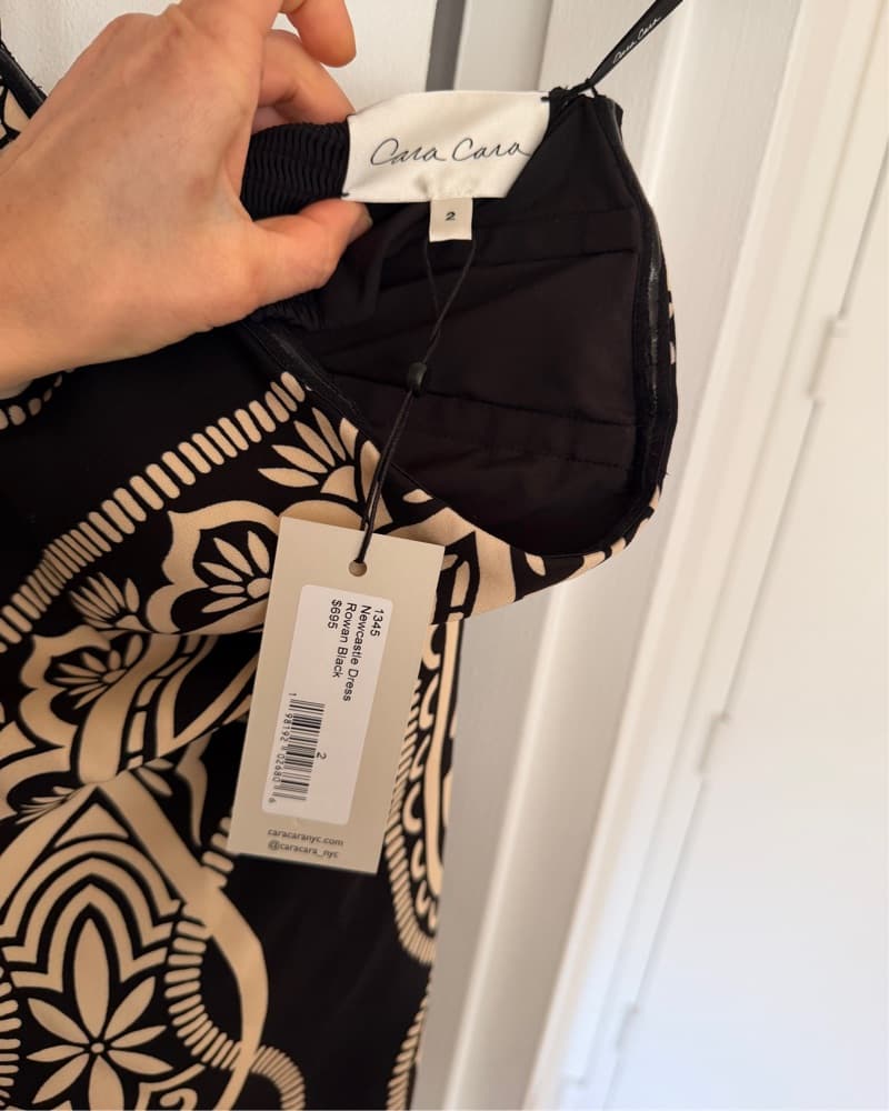 Cara Cara Black & White Patterned Dress - Image 5