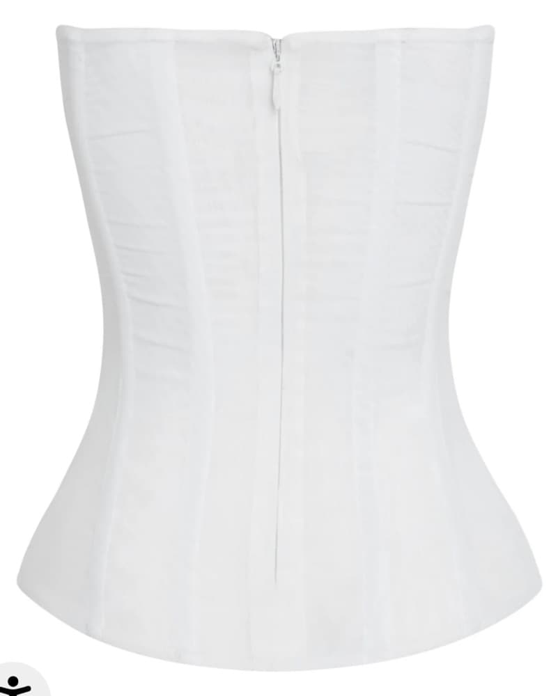 Leau Mesh White Corset - Image 2