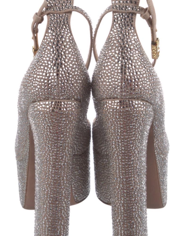 Valentino Crystal Platform Pumps - Image 2