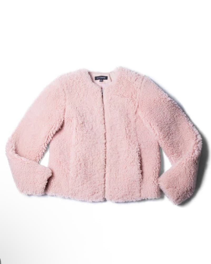 Intermix Plush Blush Faux Fur Jacket - Image 1