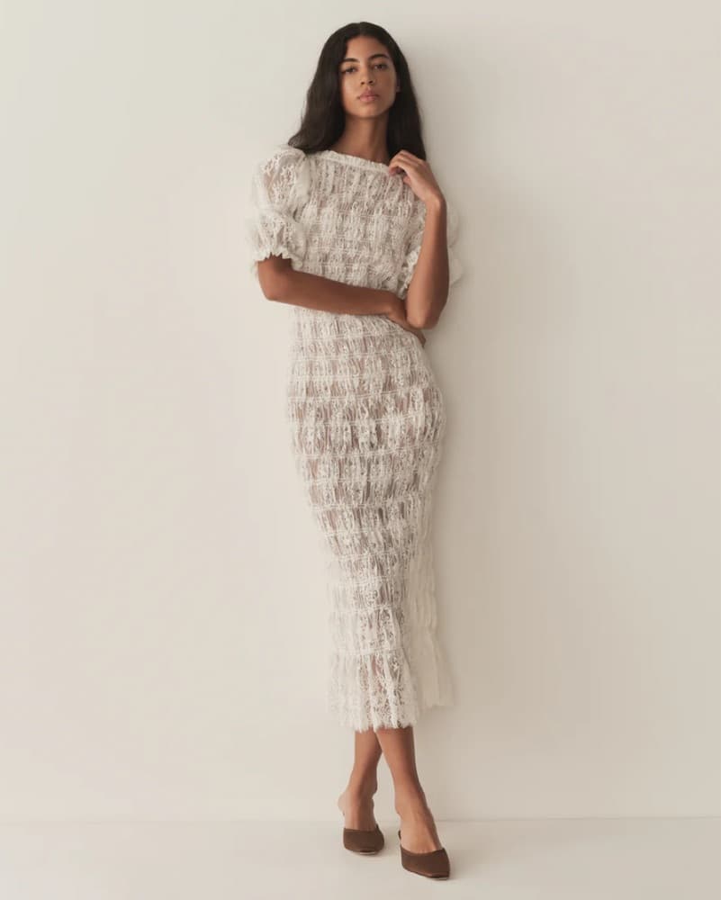 Dôen Raquella Dress In Salt Lace  - Image 1