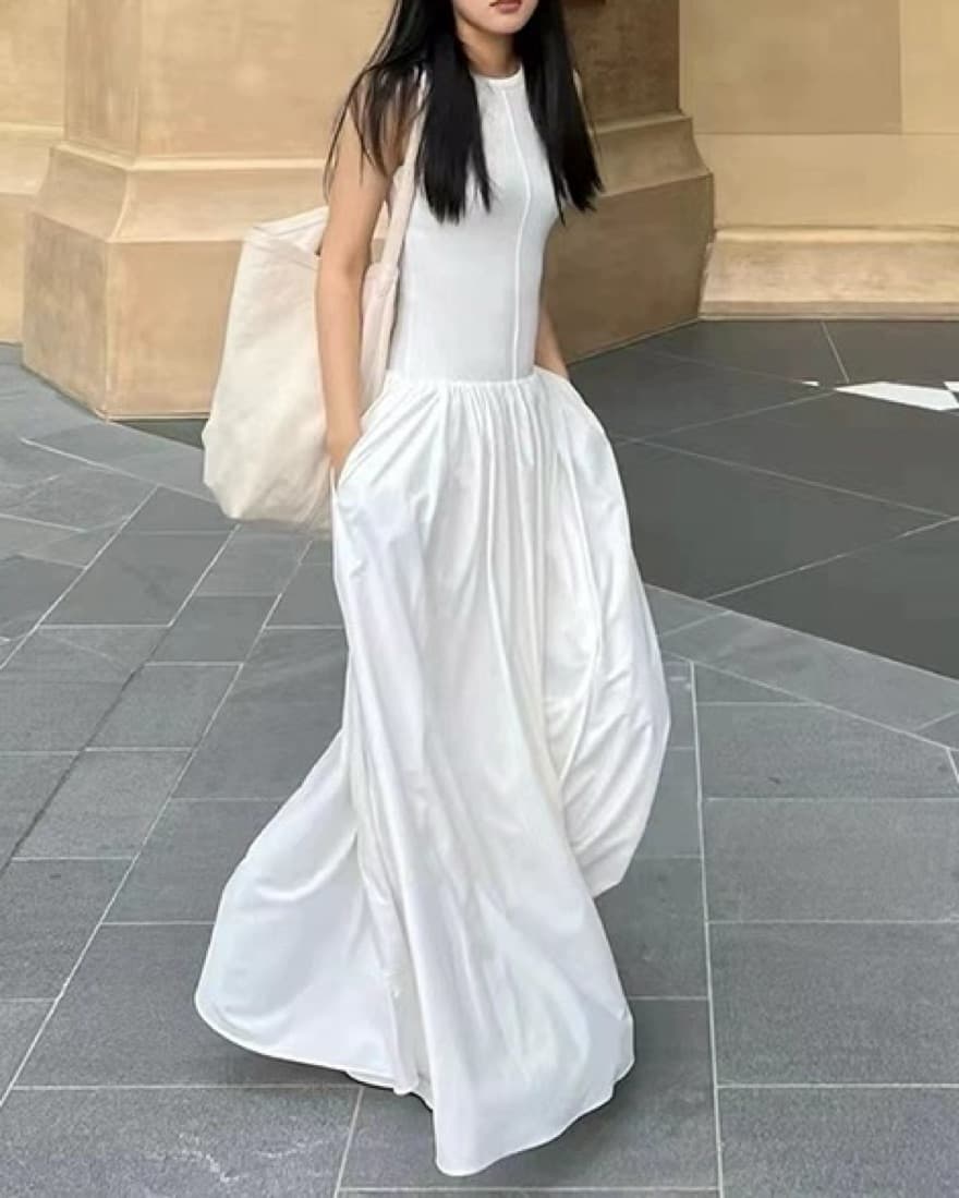 White Maxi Dress - Image 1