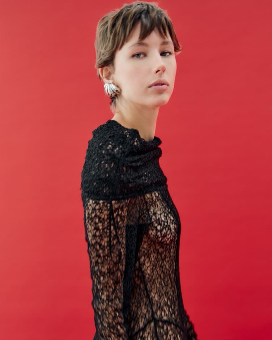 ZARA Off Shoulder Lace Maxi Dress - Image 5