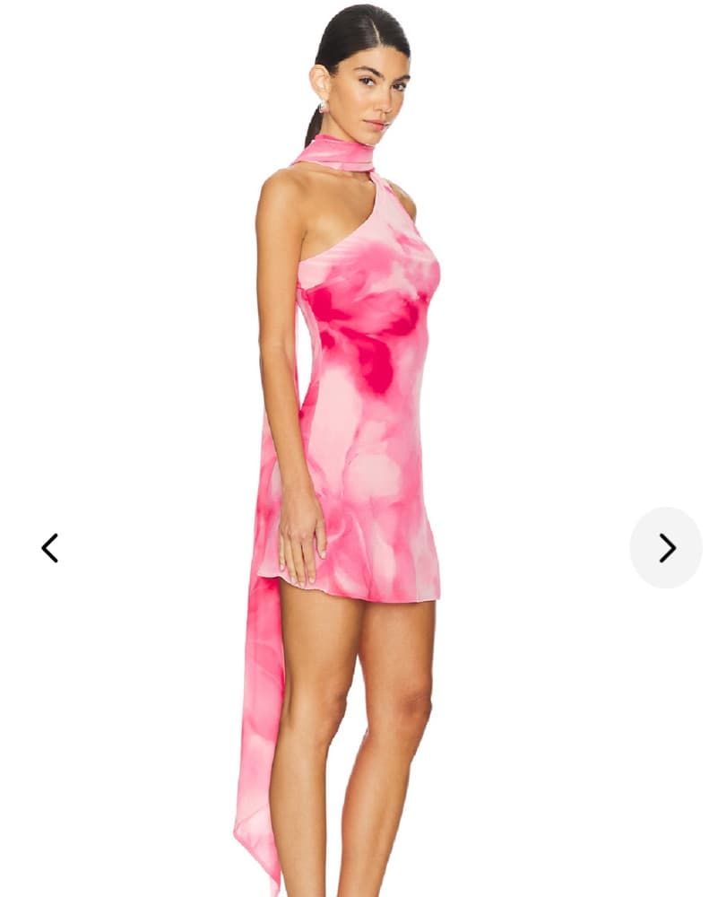 Vibrant Tie-Dye Halter Mini Dress - Image 2