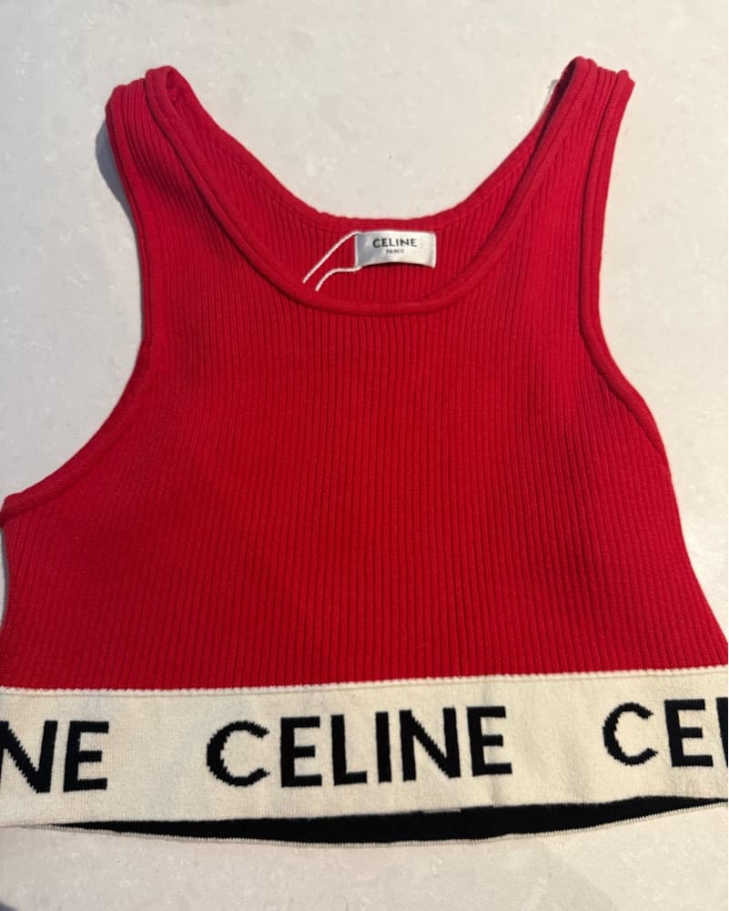 Vibrant Celine Ribbed Tank/bra Top - Image 2