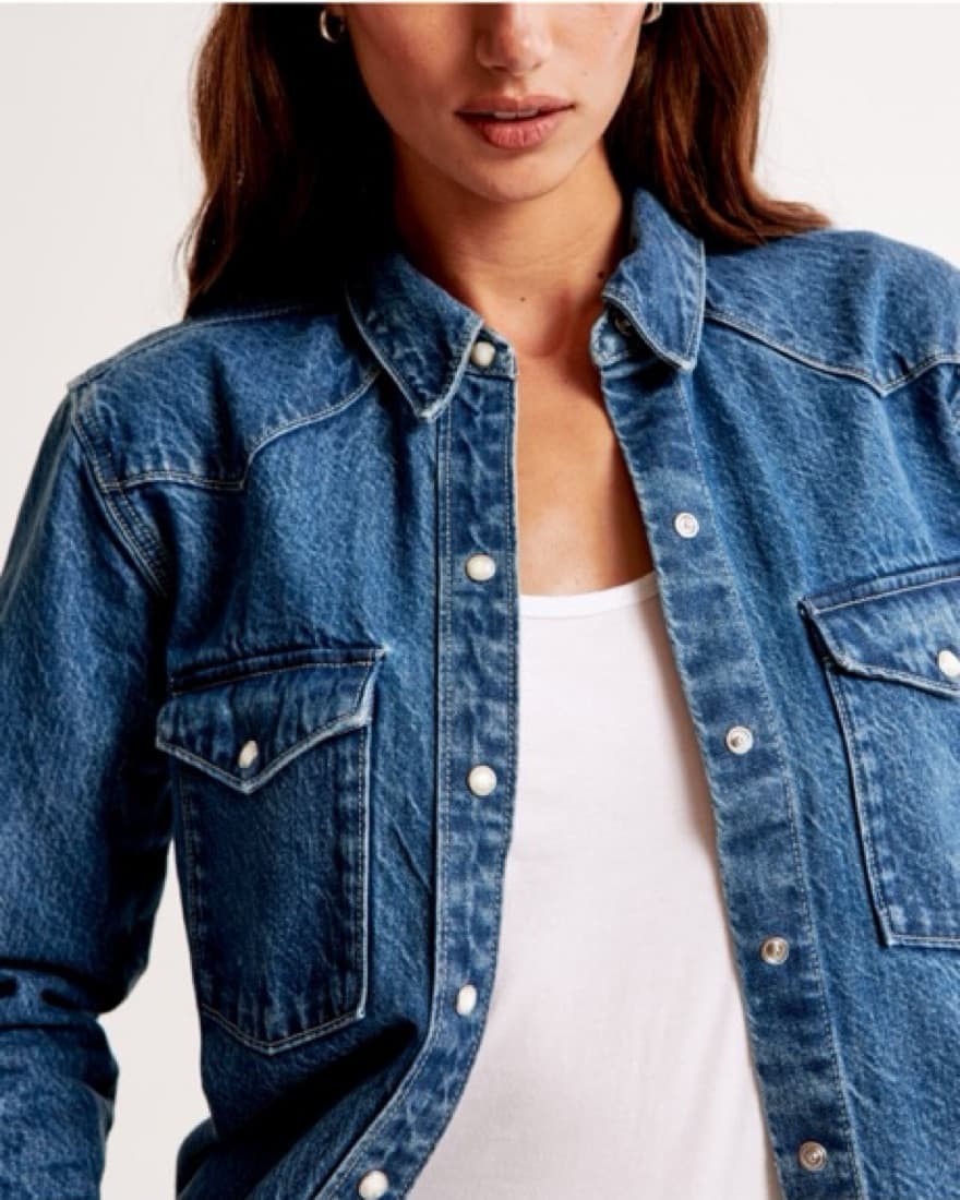 Denim Western Shirt - Image 2