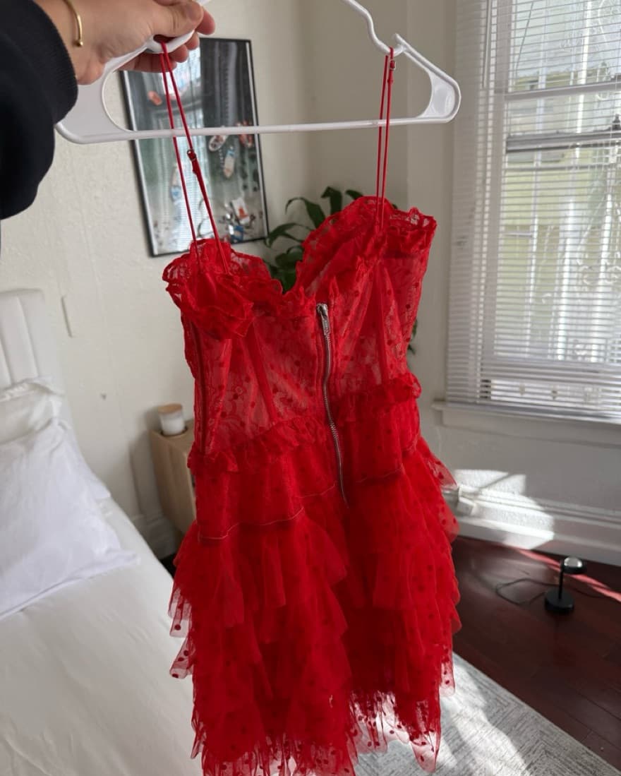 Red For Love And Lemons Dress - Image 2
