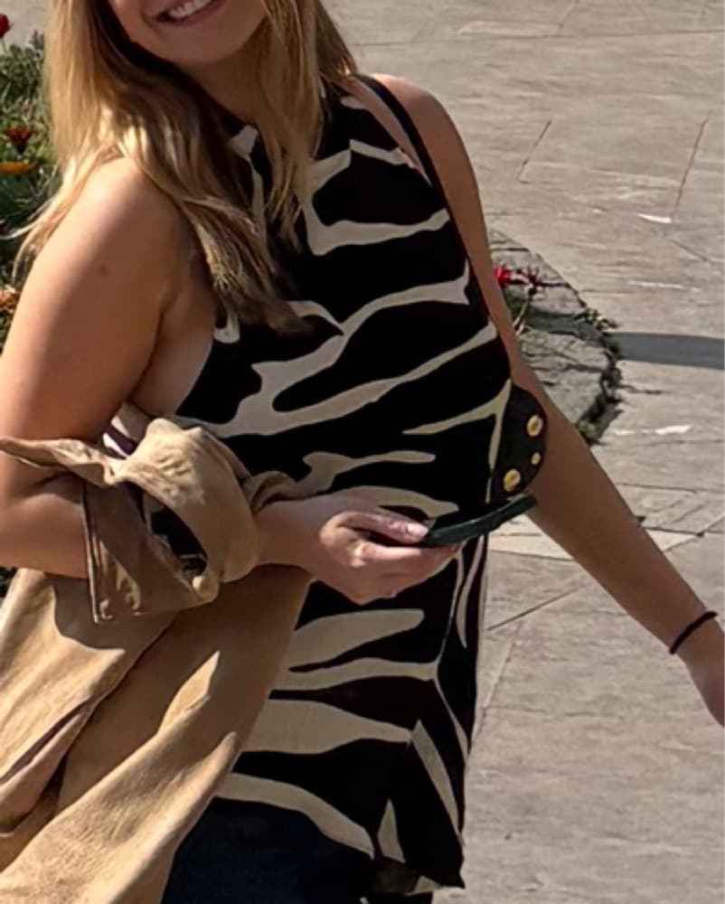 Zebra High Neck Top - Image 3