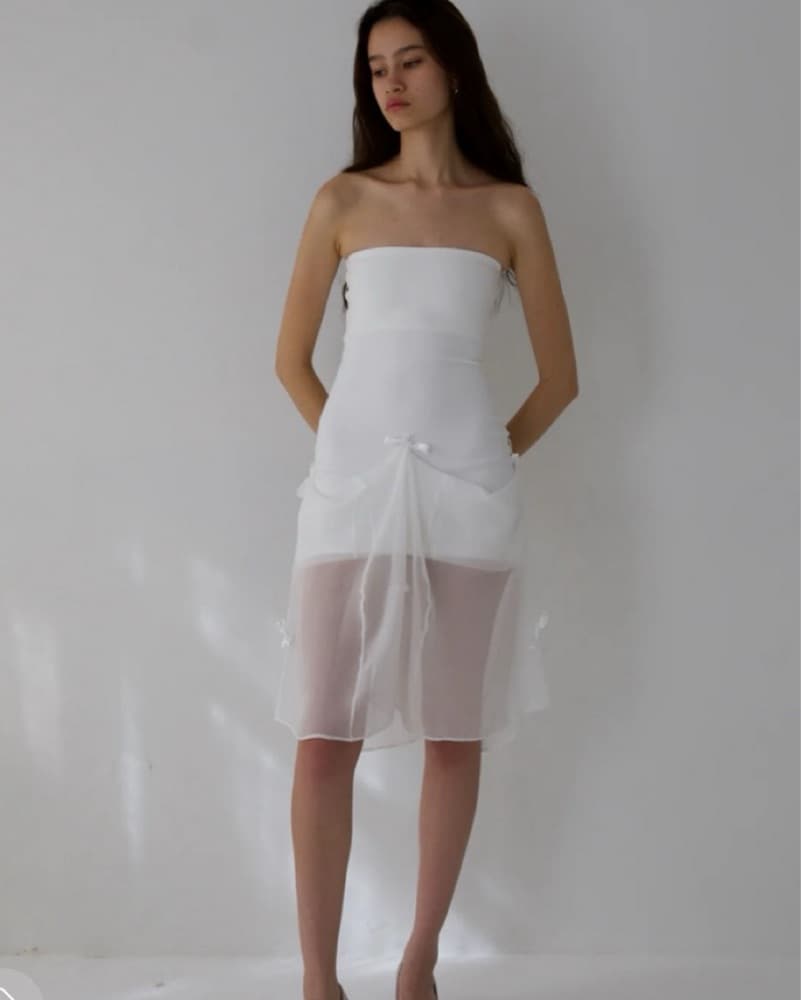 BUCI NYC Metis Dress Ivory + Recycled  - Image 2