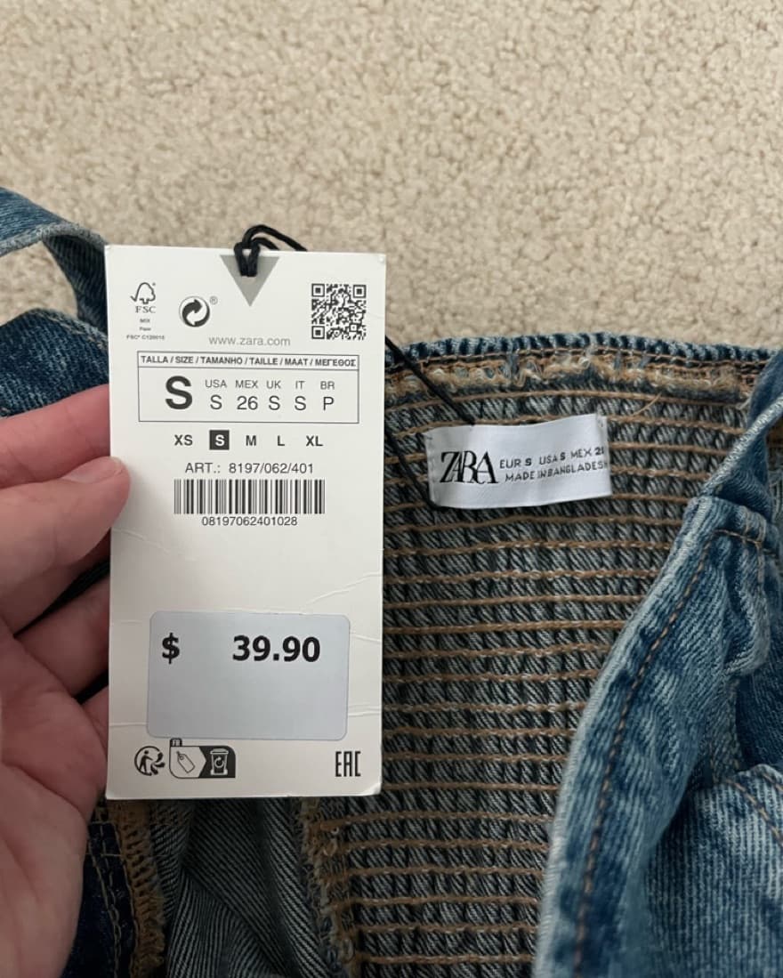Zara Denim Top - Image 3