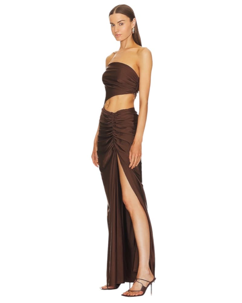 Ronny Kobo Off-Shoulder Cut Out Dress - Image 3