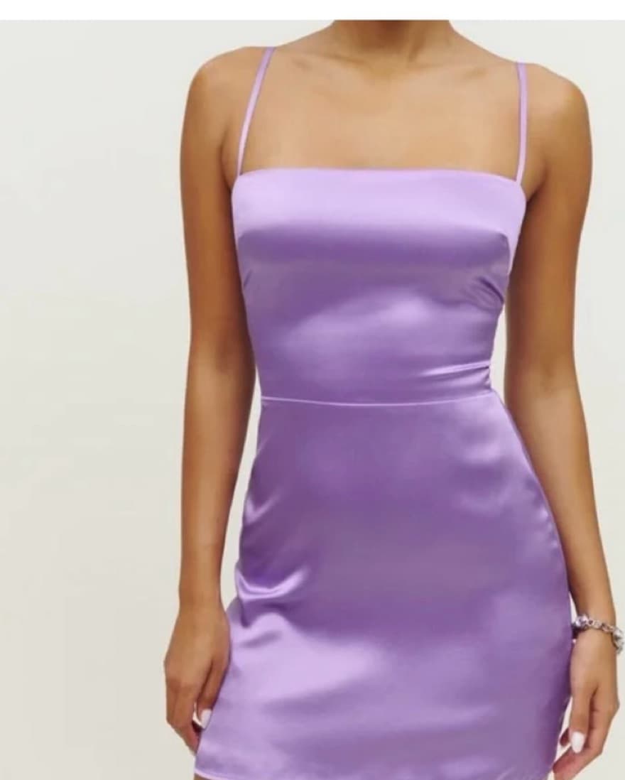 Reformation Short Silk Dress - Image 1