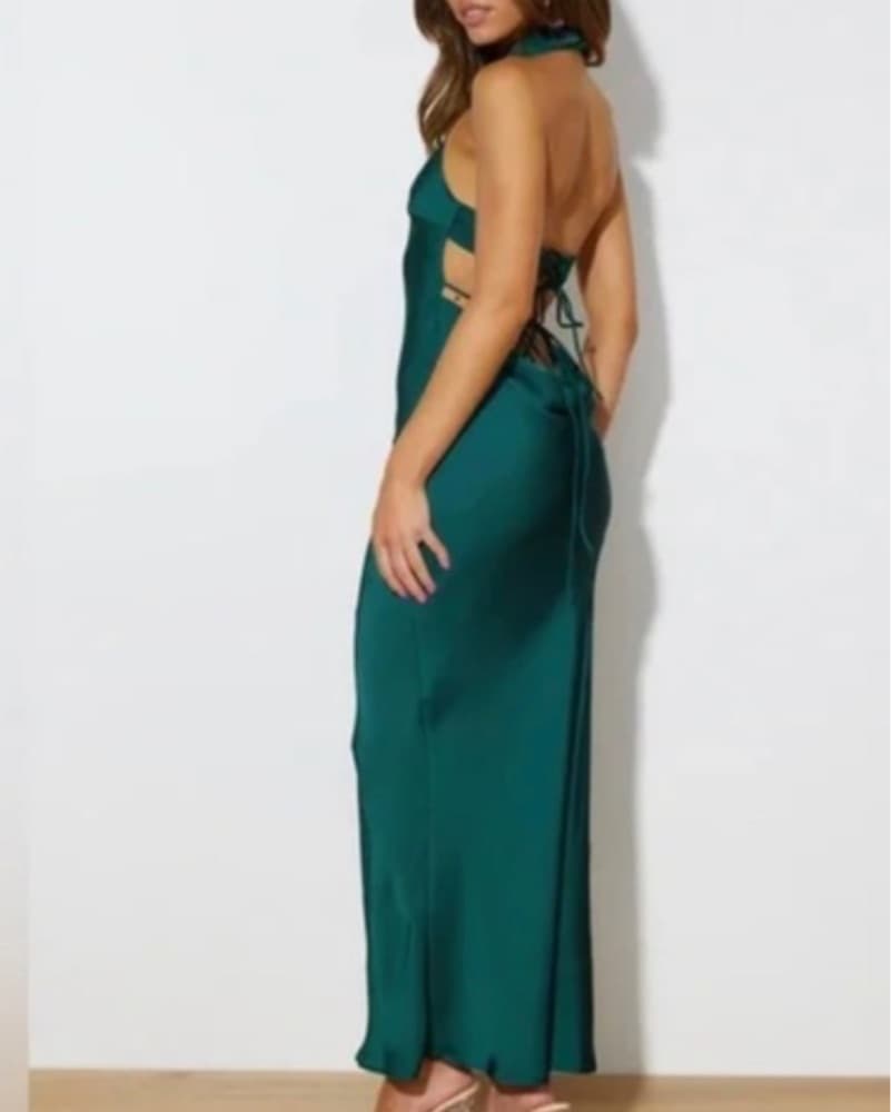Hello Molly Green Dress - Image 3