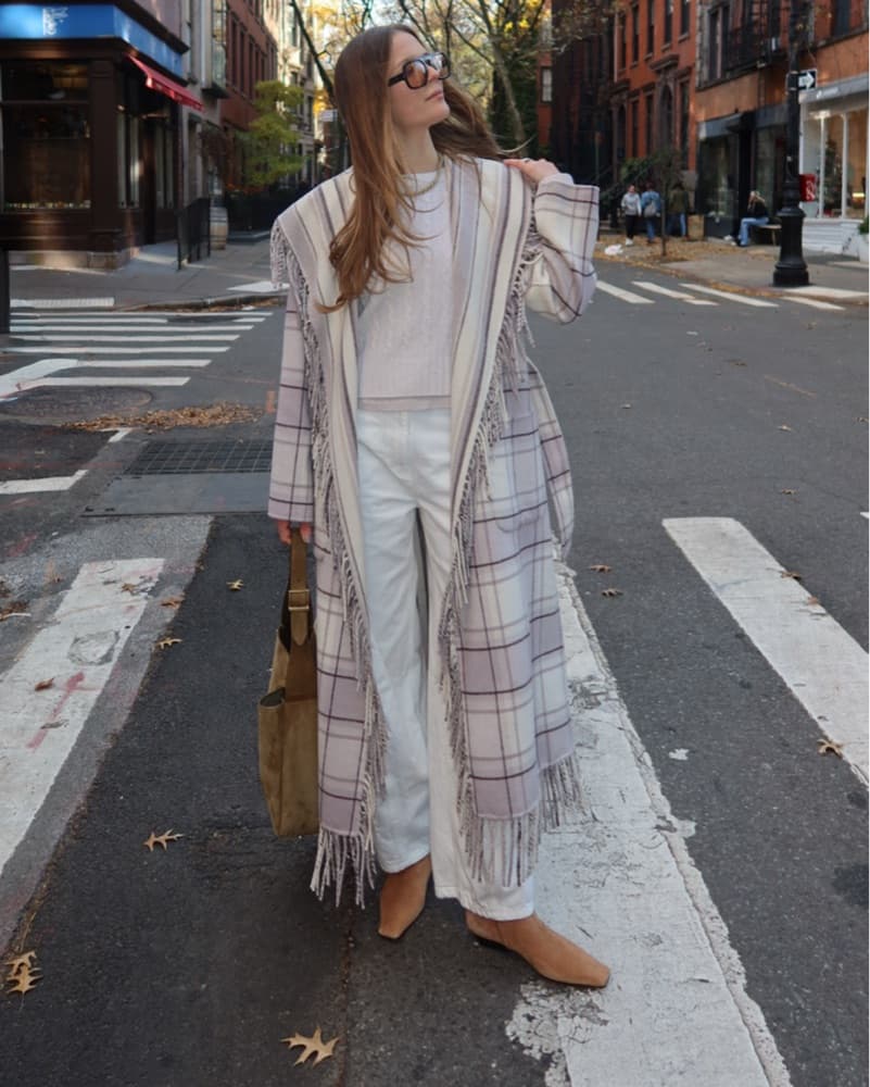 Simkhai Carrie Fringe Wool Coat - Image 1