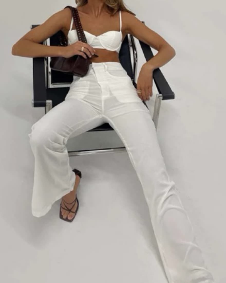White Two Piece Set - Image 1