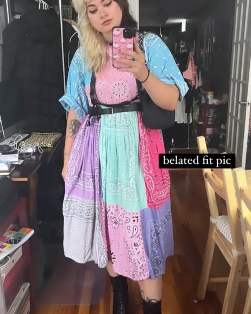 psychic outlaw custom bandana dress - Image 2