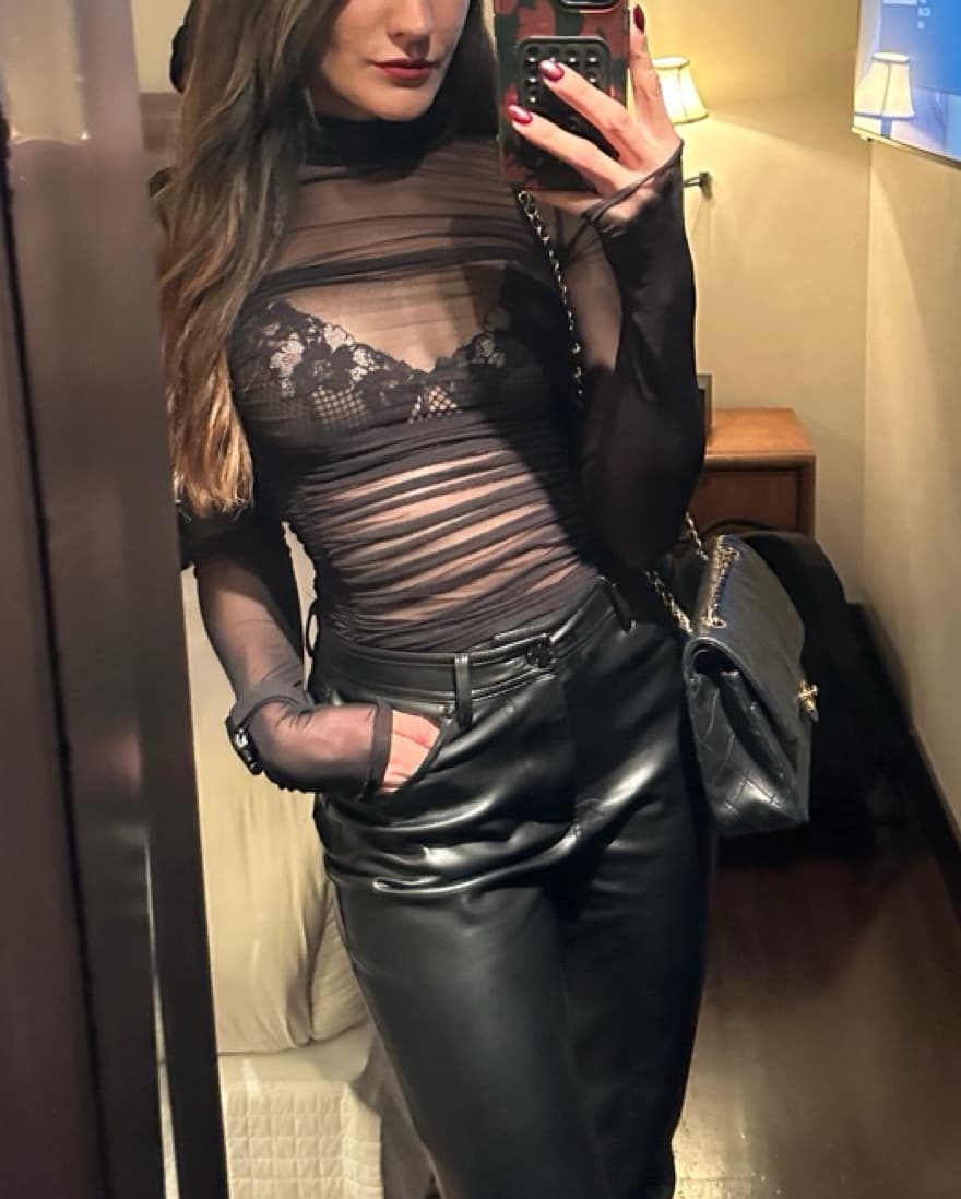 Sheer Highneck Bodysuit - Image 1