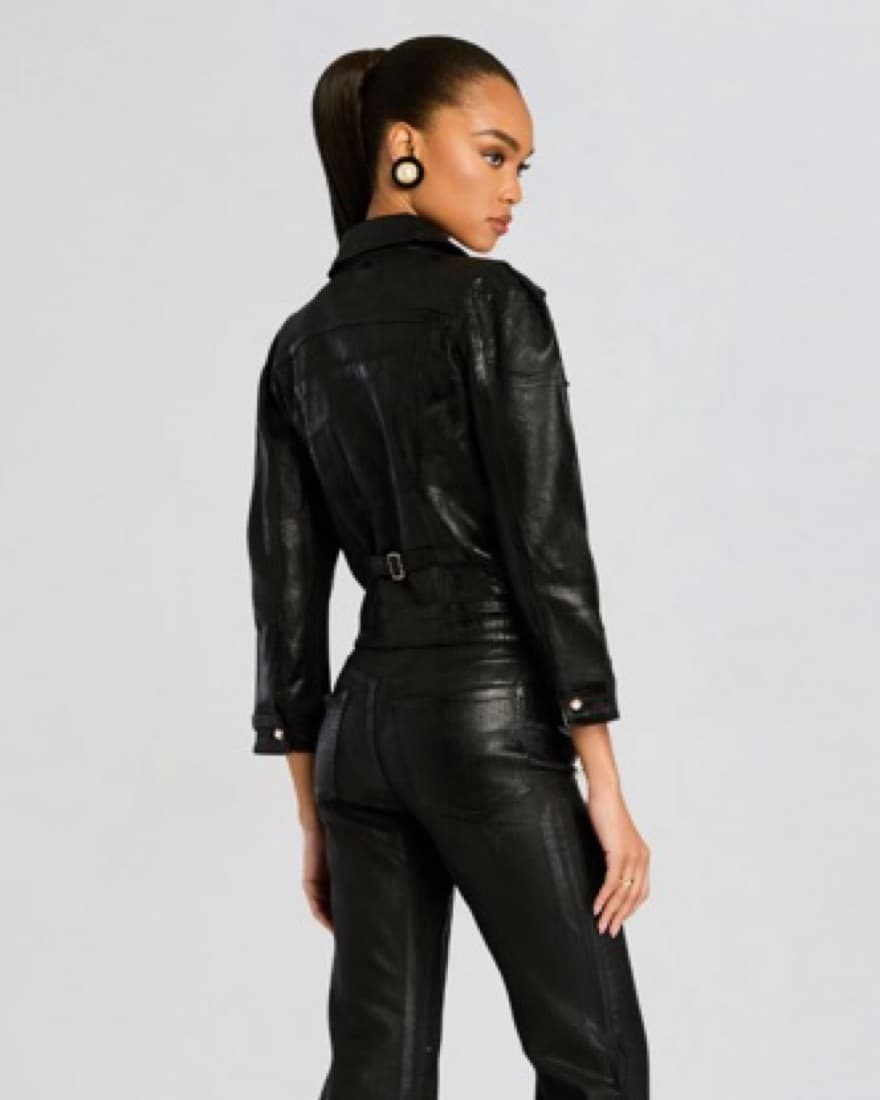 Retrofete Liquid Coated Ada Jacket - Image 4