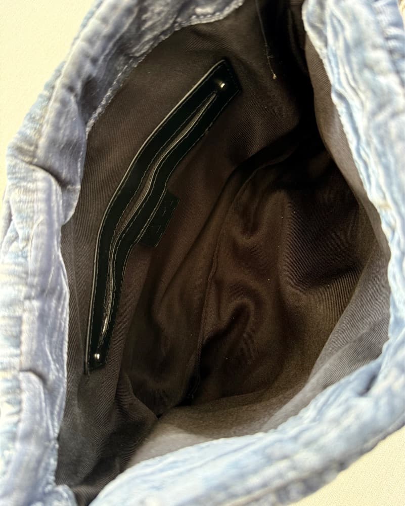 Zara Velvet Quilted Bag - Image 3