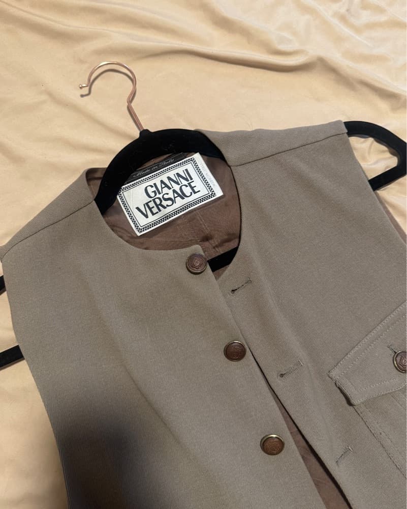 Versace Vest Vintage Buttons - Image 4