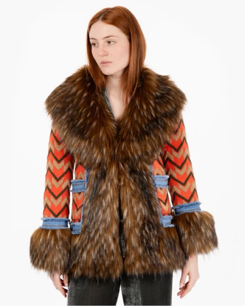 Alpaca And Merino Wool Faux Fur Jacket - Image 5