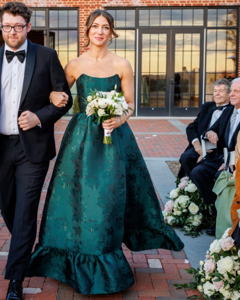 V. Chapman Strapless Emerald Green - Image 5