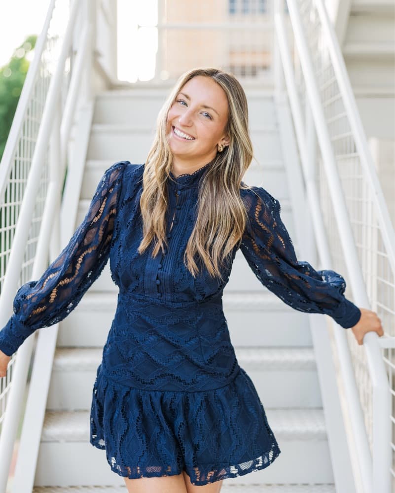Bardot- Remy Lace Dress Navy - Image 4