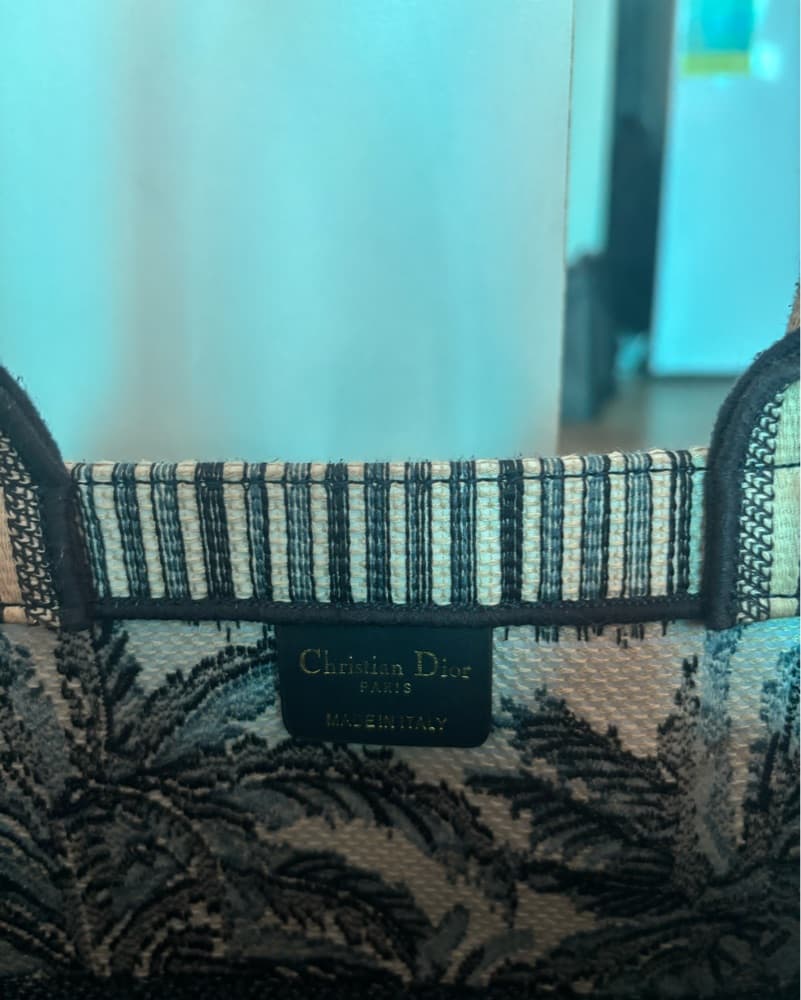 Christian Dior Large Blue Book Tote - Image 3