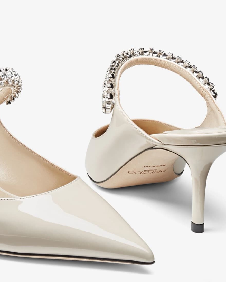 $1,095 Jimmy Choo Bing 65 Mules In Linen - Image 5