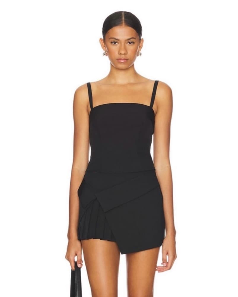 Black Pleated Skirt Set - Image 1