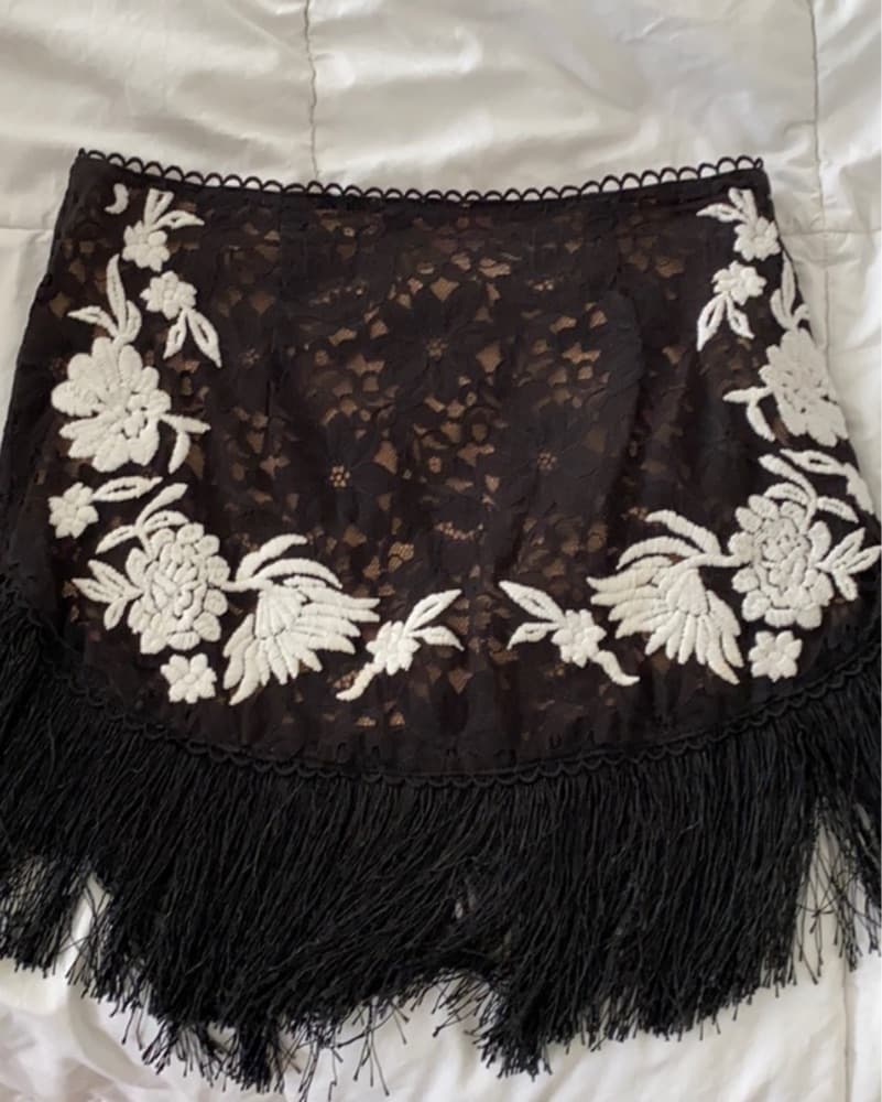 For Love & Lemons Black Top + Skirt XS/S - Image 3