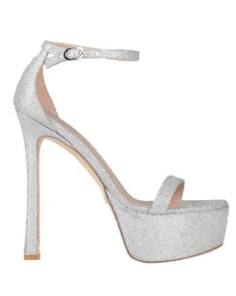 Stuart Weitzman Silver Platform Heels  - Image 2