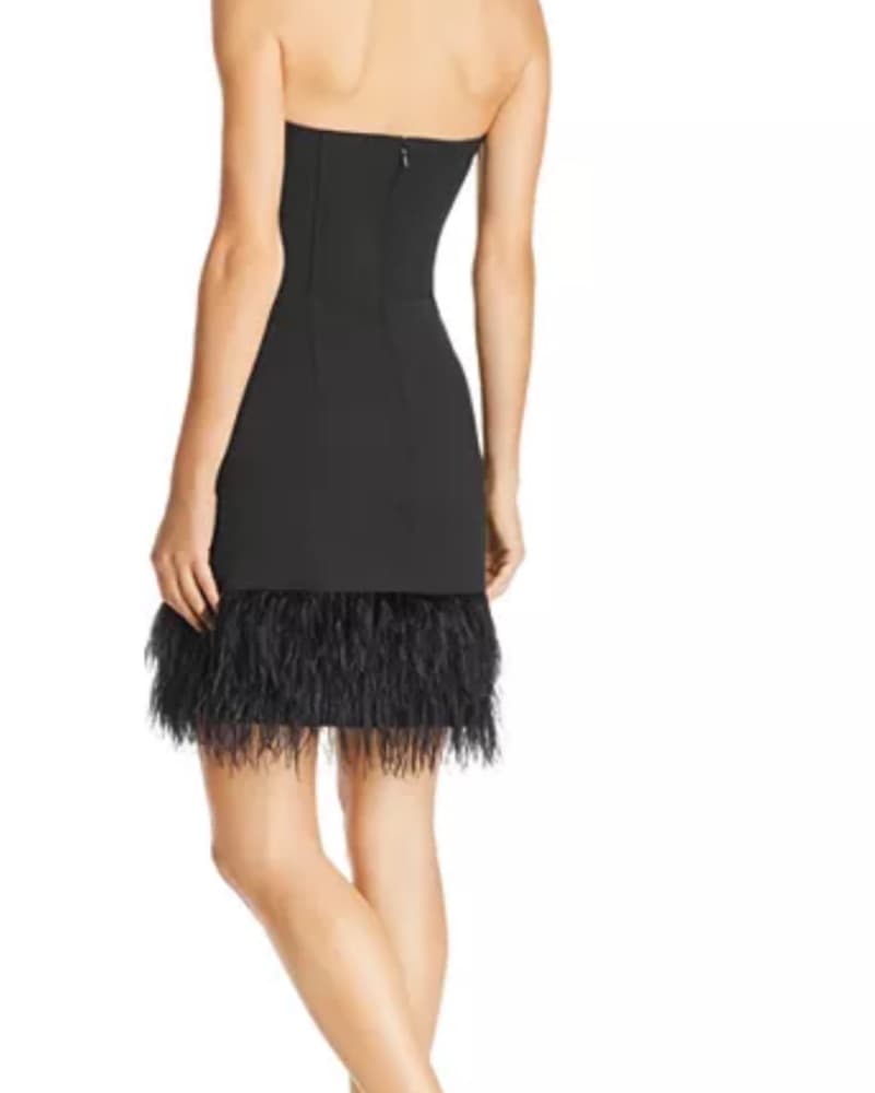 Lucy Paris Strapless Feather Dress  - Image 2