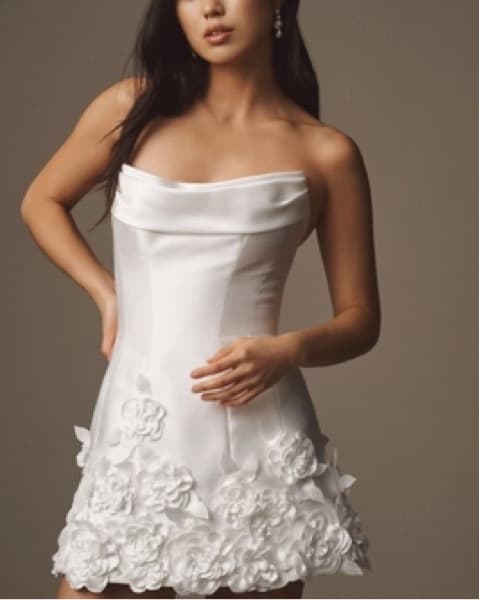 WATTERS ORNAMENT STRAPLESS MINI DRESS - Image 3