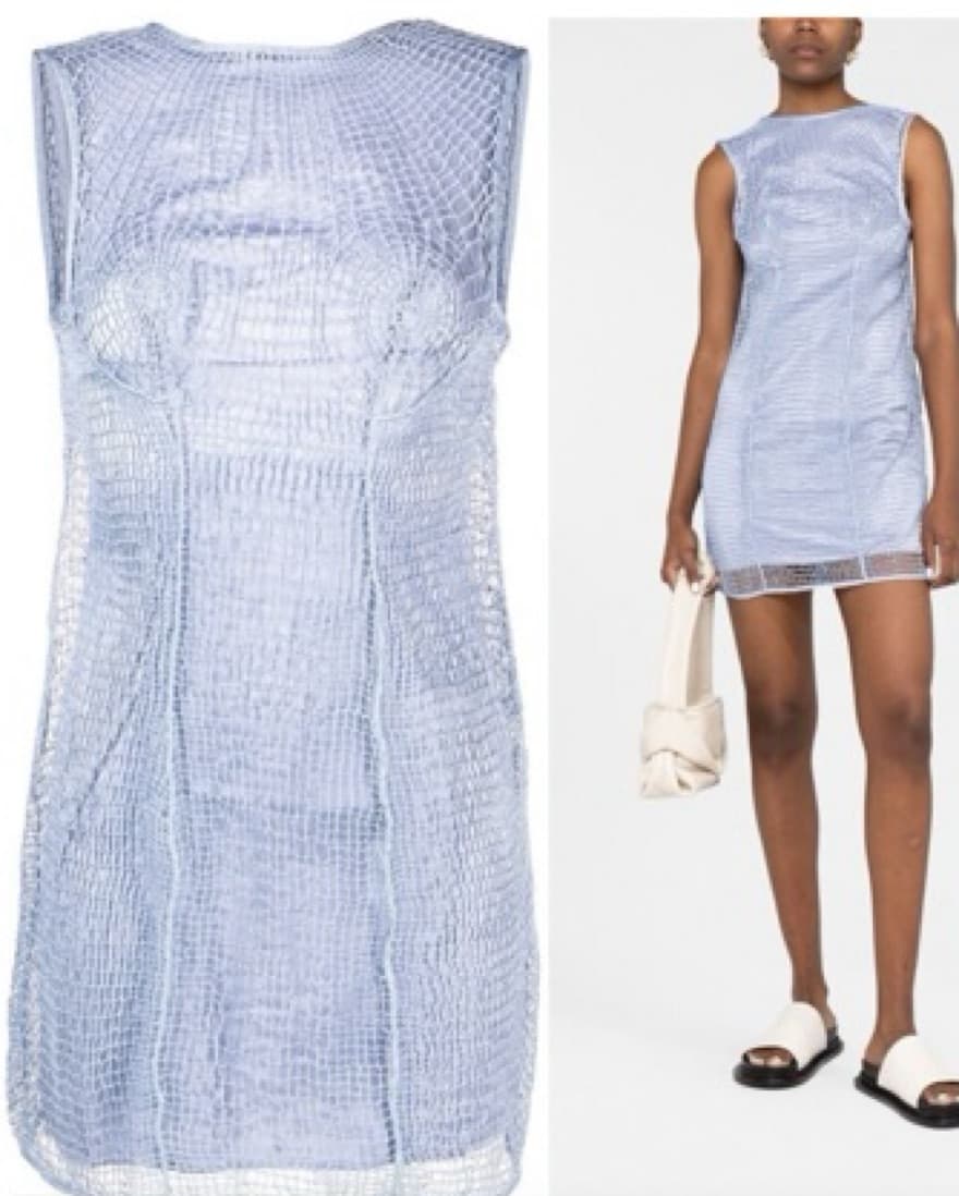 Isa Boulder Woven Open Back Mini Dress - Image 5