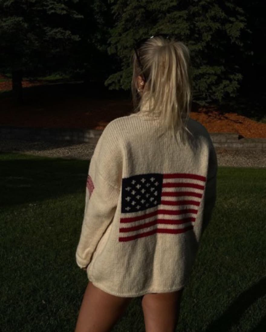 American Flag vintage sweater - Image 1