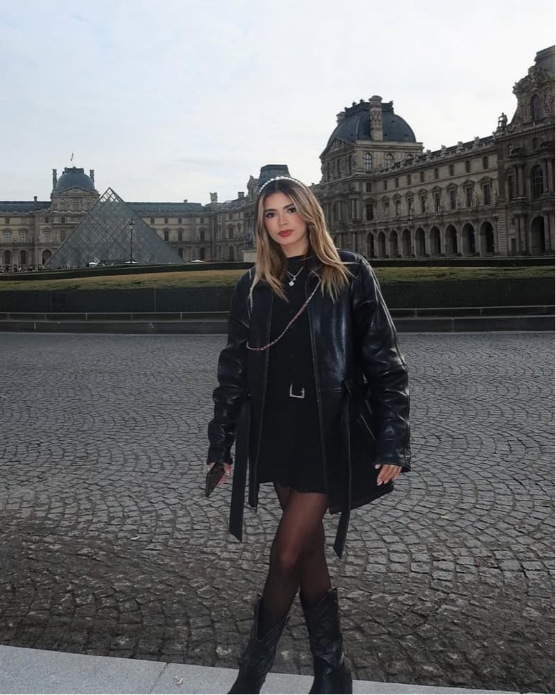 Vintage Oversized Leather Coat - Image 1