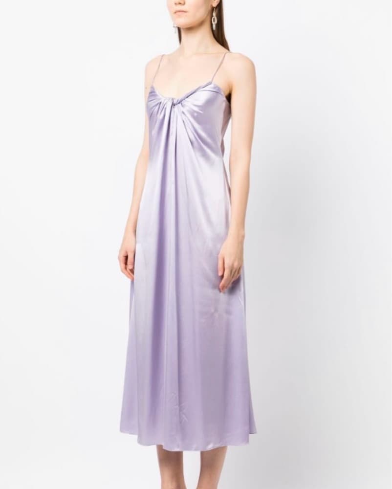 Rosetta Getty Twist Front Slip Dress - Image 1