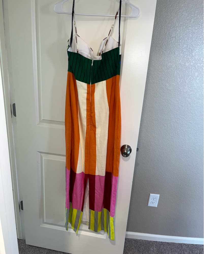 Cala De La Cruz Color Blocked Midi Dress - Image 4