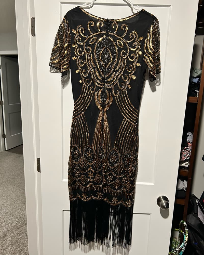 Flapper Sequin Fringe Dress - Image 2
