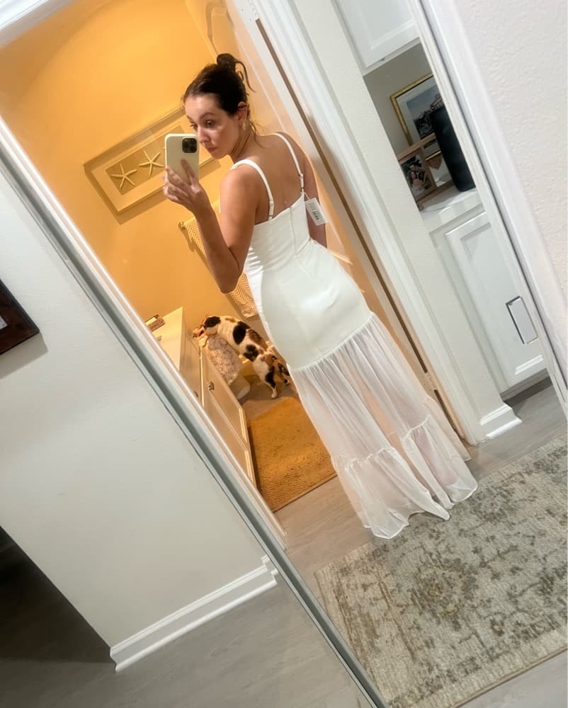 Runaway The Label White Maxi Dress - Image 3