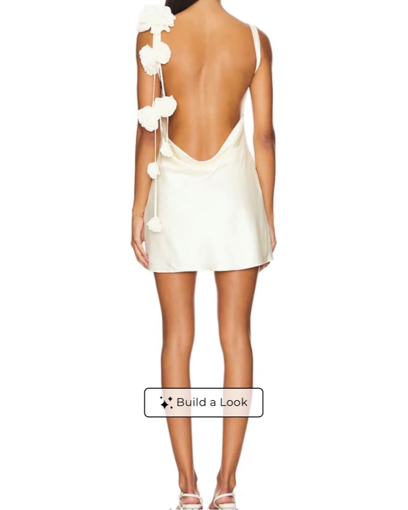 lovers & friends  mariam mini silk dress - Image 2