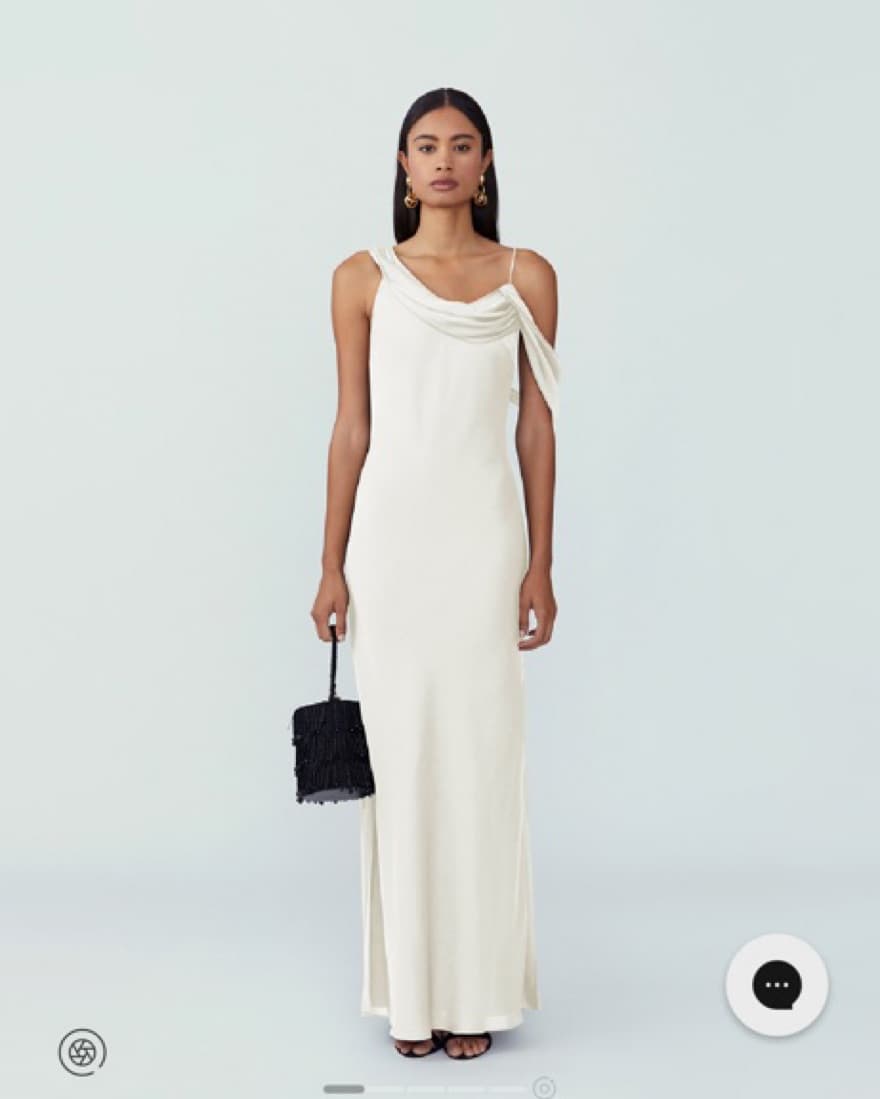 Fame & Partners Francois Satin Dress - Image 1