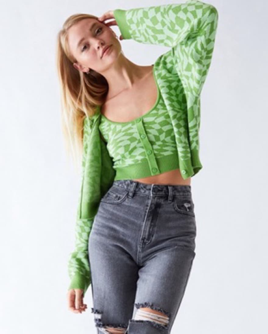PacSun Green Sweater And Tank - Image 3