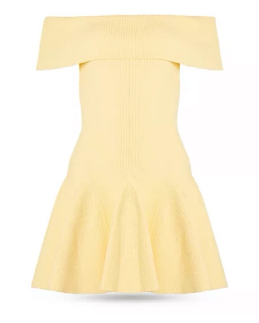 Retrofête Erica Knit Dress in Yellow - Image 3